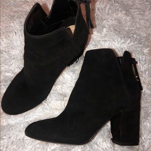Aldo Black Suede Booties
